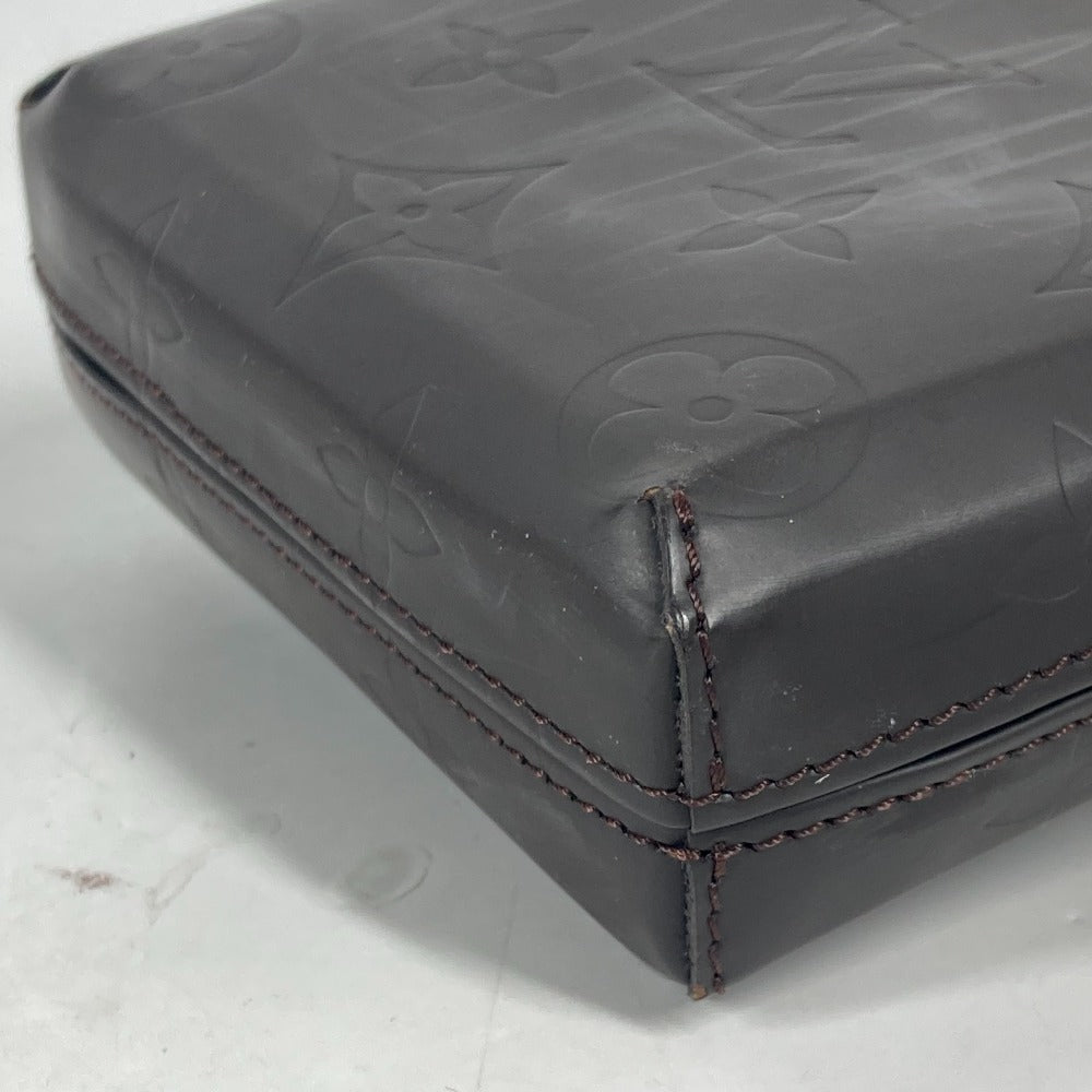 LOUIS VUITTON Pouch M46550 Monogram grass leather Brown Monogram Lace Ray mens Used Authentic