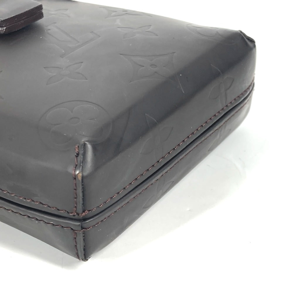 LOUIS VUITTON Pouch M46550 Monogram grass leather Brown Monogram Lace Ray mens Used Authentic