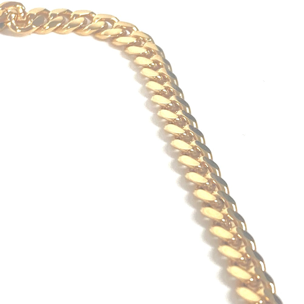 Dior Necklace metal gold Necklace CD logo rhinestone Women Used Authentic