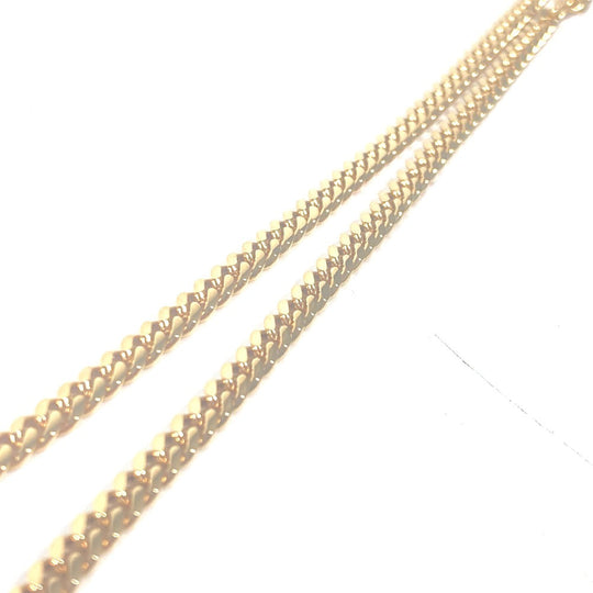 Dior Necklace metal gold Necklace CD logo rhinestone Women Used Authentic