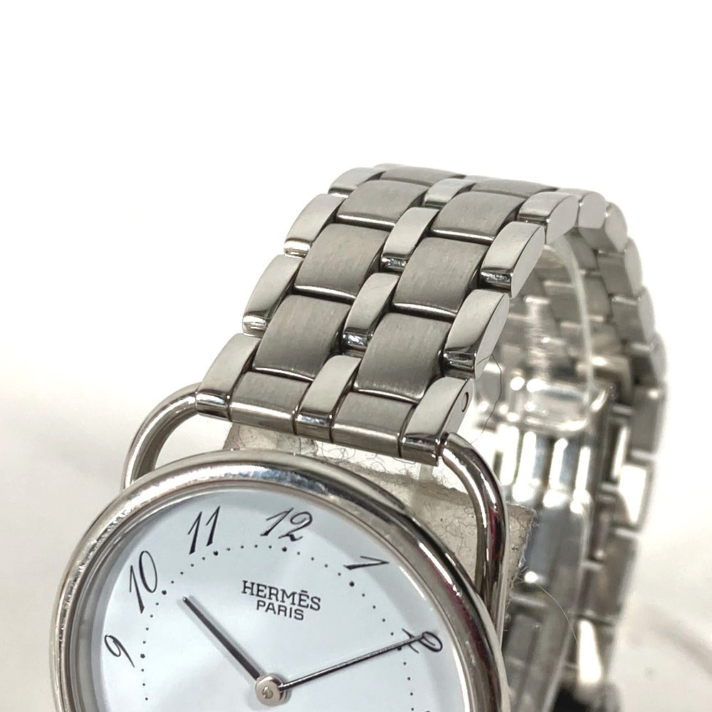 HERMES Watches Quartz Stainless Steel Silver Arceau blue dial Women Used Authentic