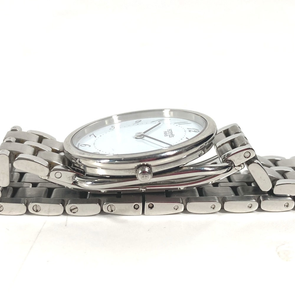 HERMES Watches Quartz Stainless Steel Silver Arceau blue dial Women Used Authentic