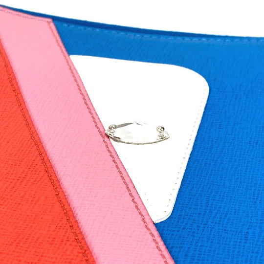 FENDI Clutch bag 8M0363 leather blue Monster Bugs Rhinestone Women(Unisex) Used Authentic