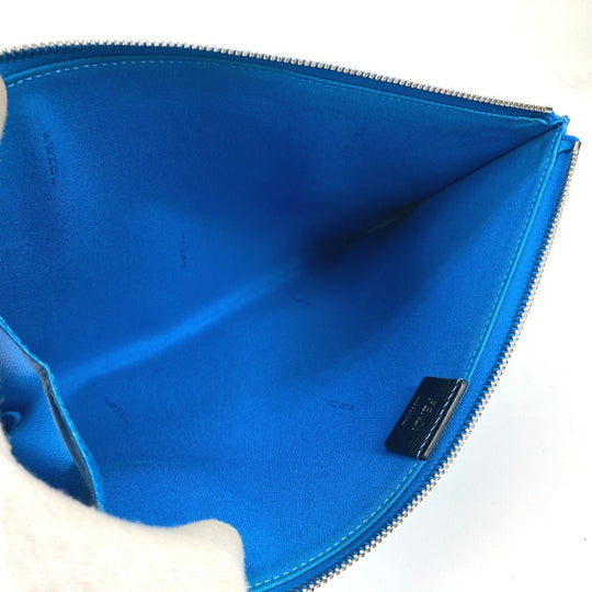 FENDI Clutch bag 8M0363 leather blue Monster Bugs Rhinestone Women(Unisex) Used Authentic