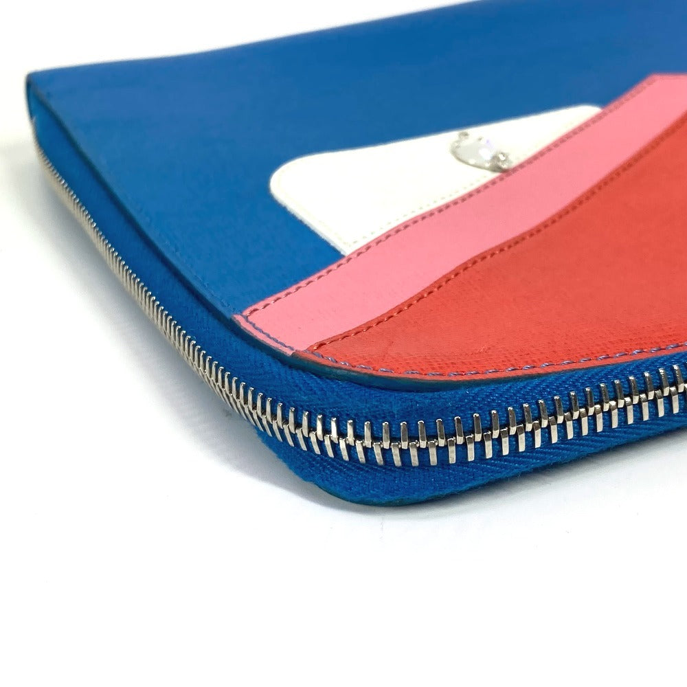 FENDI Clutch bag 8M0363 leather blue Monster Bugs Rhinestone Women(Unisex) Used Authentic