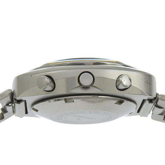 SEIKO Watches Mechanical Automatic 6139-8002 Stainless Steel Silver vintage Seiko 5 Sports Speed Timer black dial mens Used Authentic