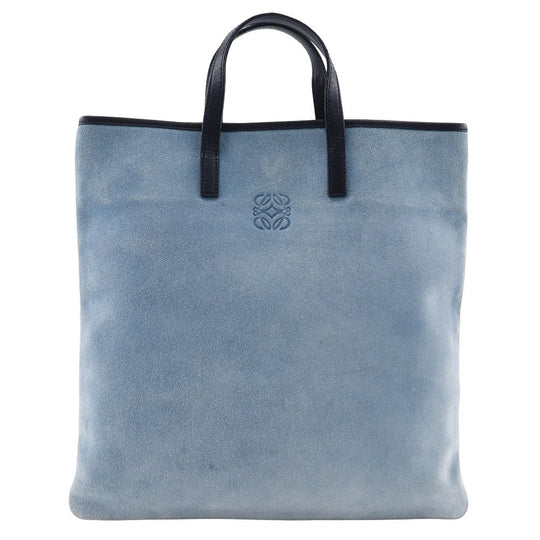 LOEWE Handbag Suede blue Tote Bag anagram