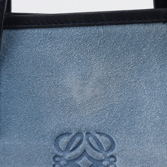 LOEWE Handbag Suede blue Tote Bag anagram