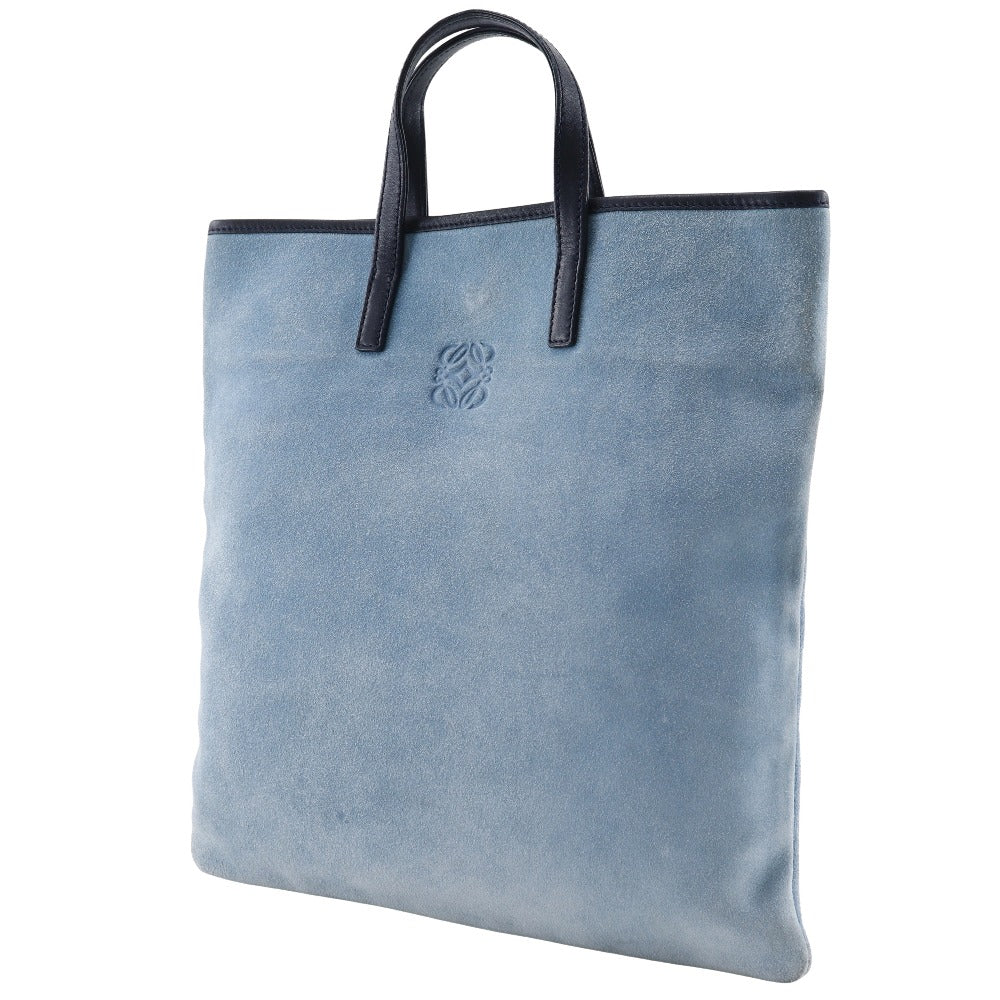 LOEWE Handbag Suede blue Tote Bag anagram