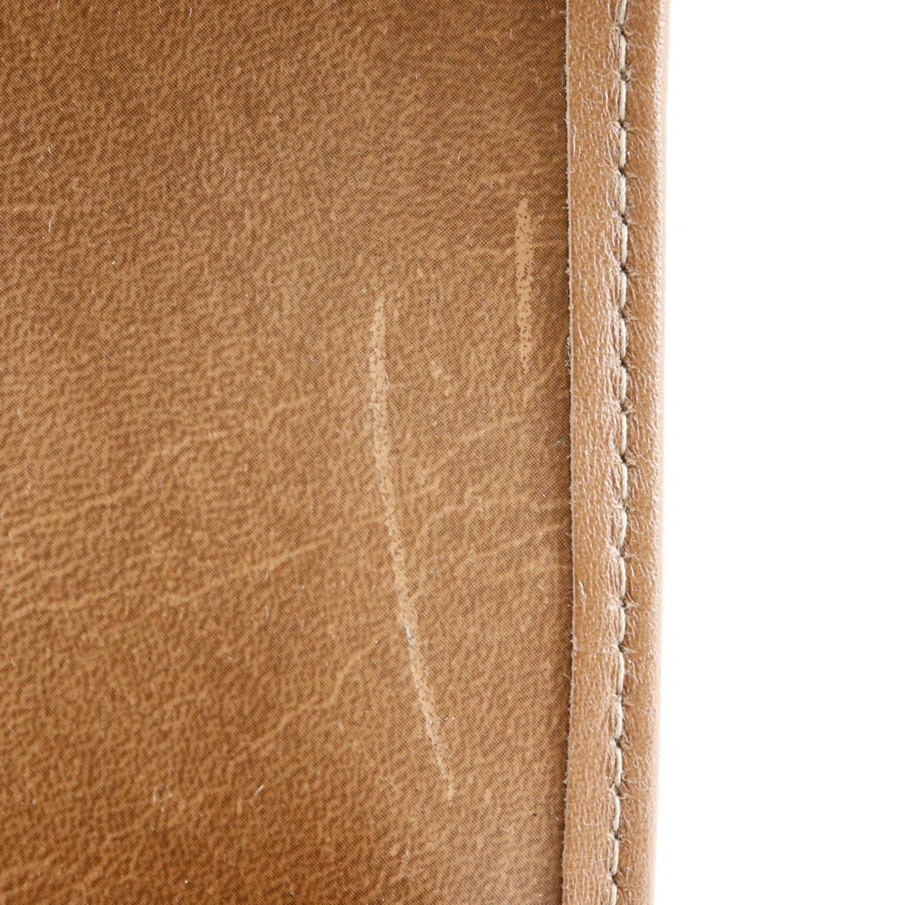 Christian Dior Pouch PVC Brown novelty Honeycomb Pattern unisex(Unisex) Used Authentic