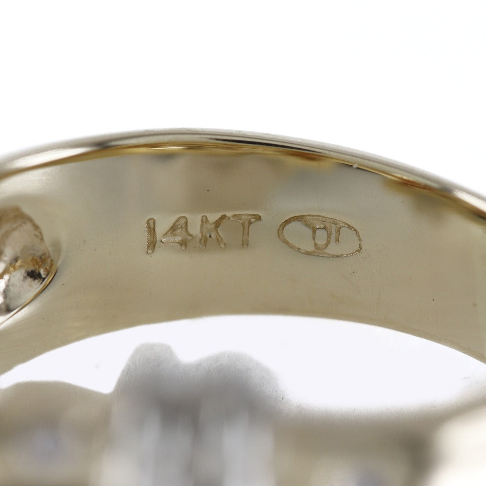 Van Cleef & Arpels Ring 14k Yellow Gold, Diamond gold vintage Women Used Authentic