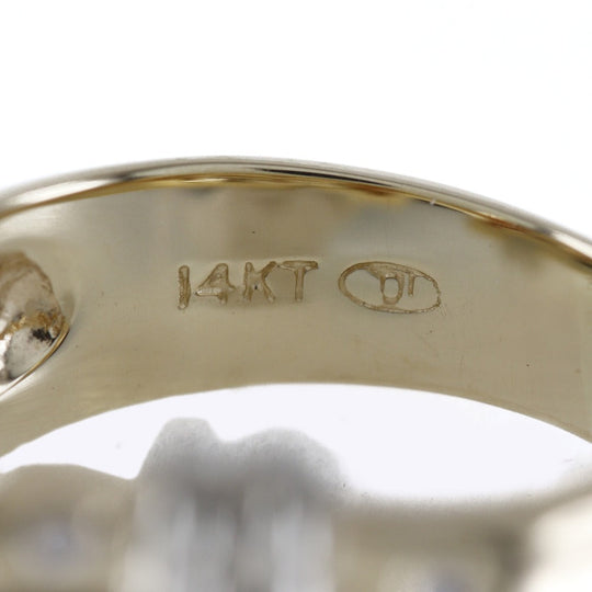 Van Cleef & Arpels Ring 14k Yellow Gold, Diamond gold vintage Women Used Authentic