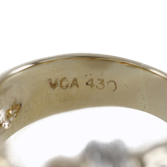 Van Cleef & Arpels Ring 14k Yellow Gold, Diamond gold vintage Women Used Authentic