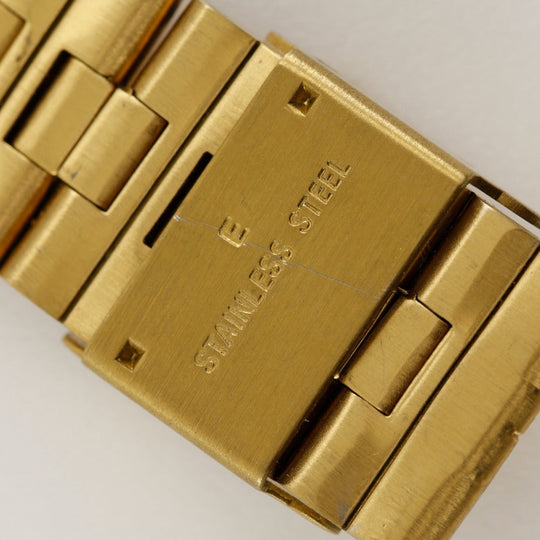 ELGIN Watches Quartz FK-1153-E 24K Gold, Plated Gold gold Ingot 1g CREDIT SUISSE FINE GOLD 999.9 gold dial