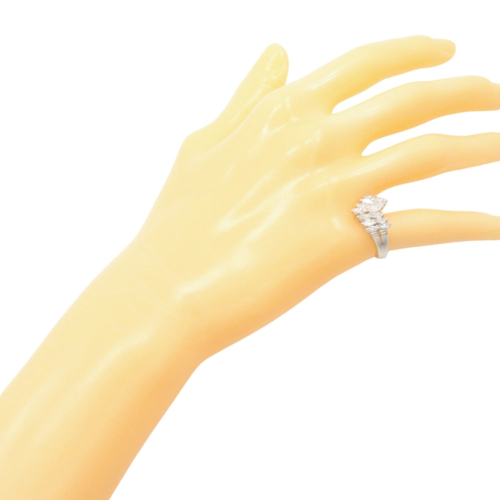 JEWELRY Ring Pt900Platinum, Diamond Silver V character