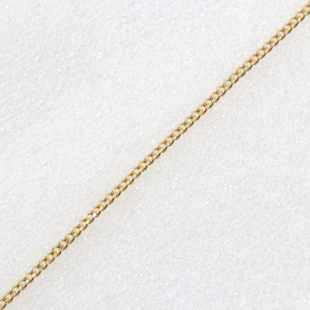 Gimel Necklace K18 Yellow Gold, Diamond gold Women Used Authentic