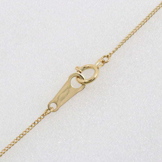 Gimel Necklace K18 Yellow Gold, Diamond gold Women Used Authentic