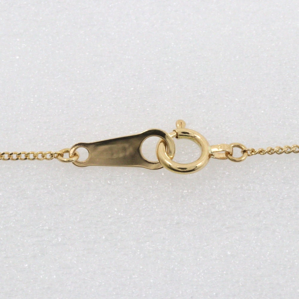 Gimel Necklace K18 Yellow Gold, Diamond gold Women Used Authentic