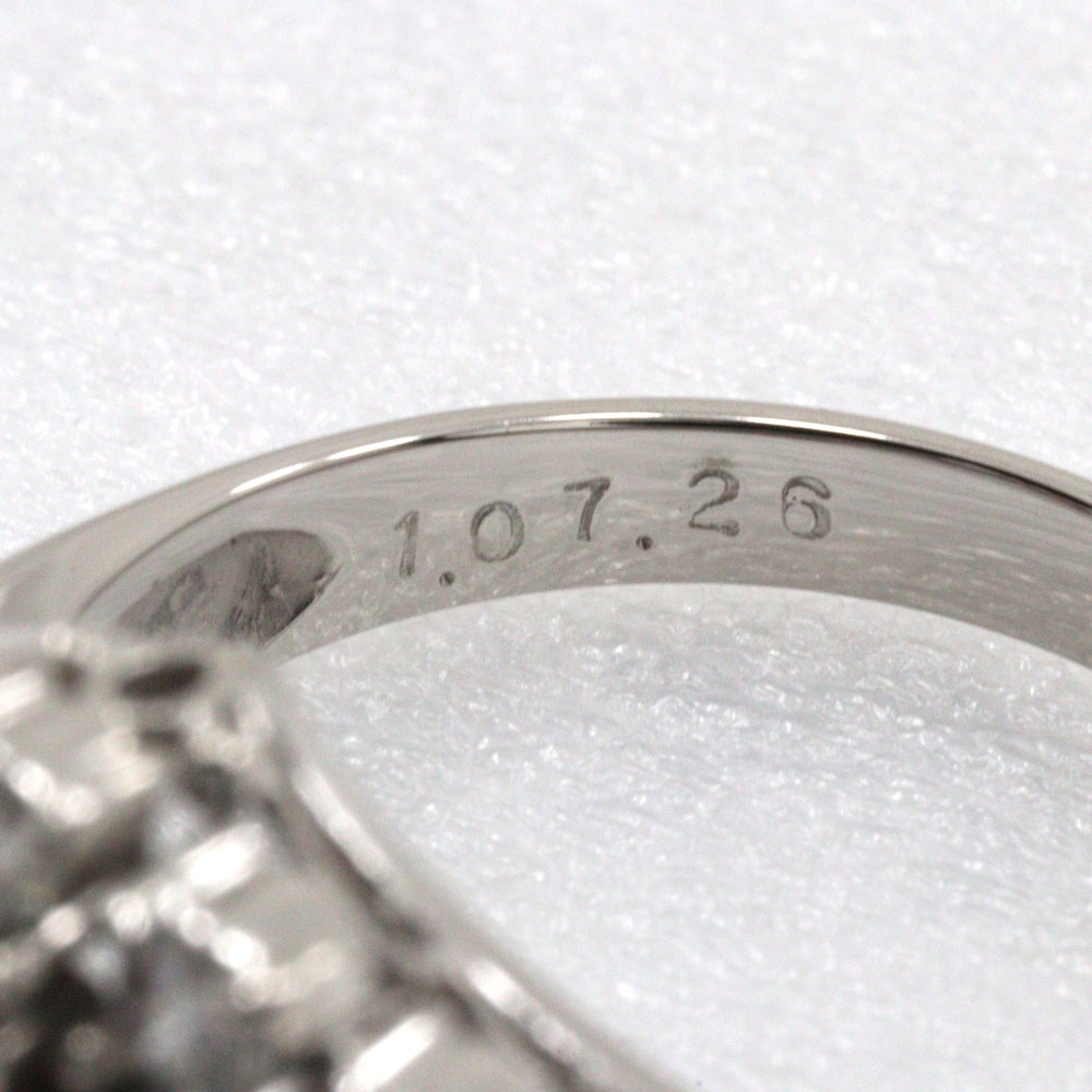 JEWELRY Ring Pt850Platinum, Ruby, Diamond Silver V character