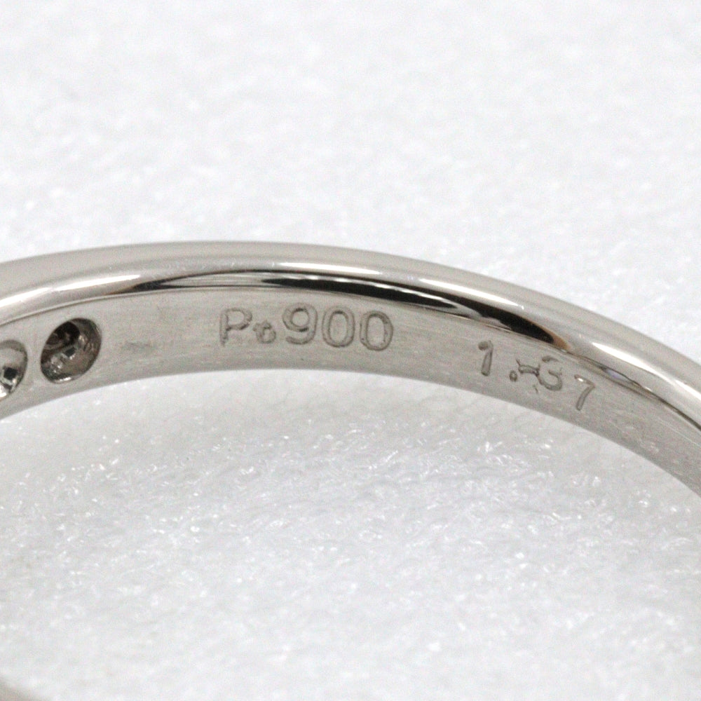 JEWELRY Ring Pt900Platinum, Blue Topaz, Diamond Silver