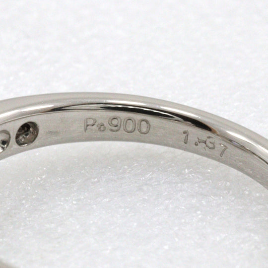 JEWELRY Ring Pt900Platinum, Blue Topaz, Diamond Silver