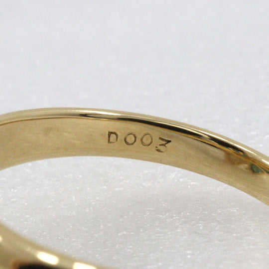 JEWELRY Ring 18k yellow gold, turquoise, diamond gold flour Women Used Authentic