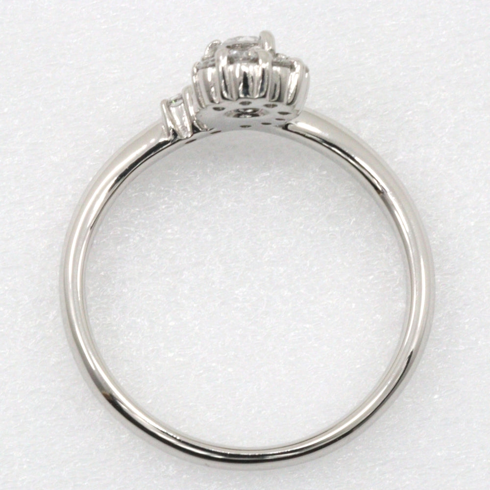 JEWELRY Ring Pt900Platinum, Diamond Silver Women Used Authentic