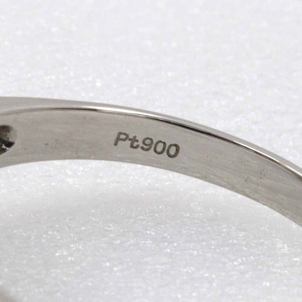 JEWELRY Ring Pt900Platinum, Emerald, Diamond Silver Women Used Authentic