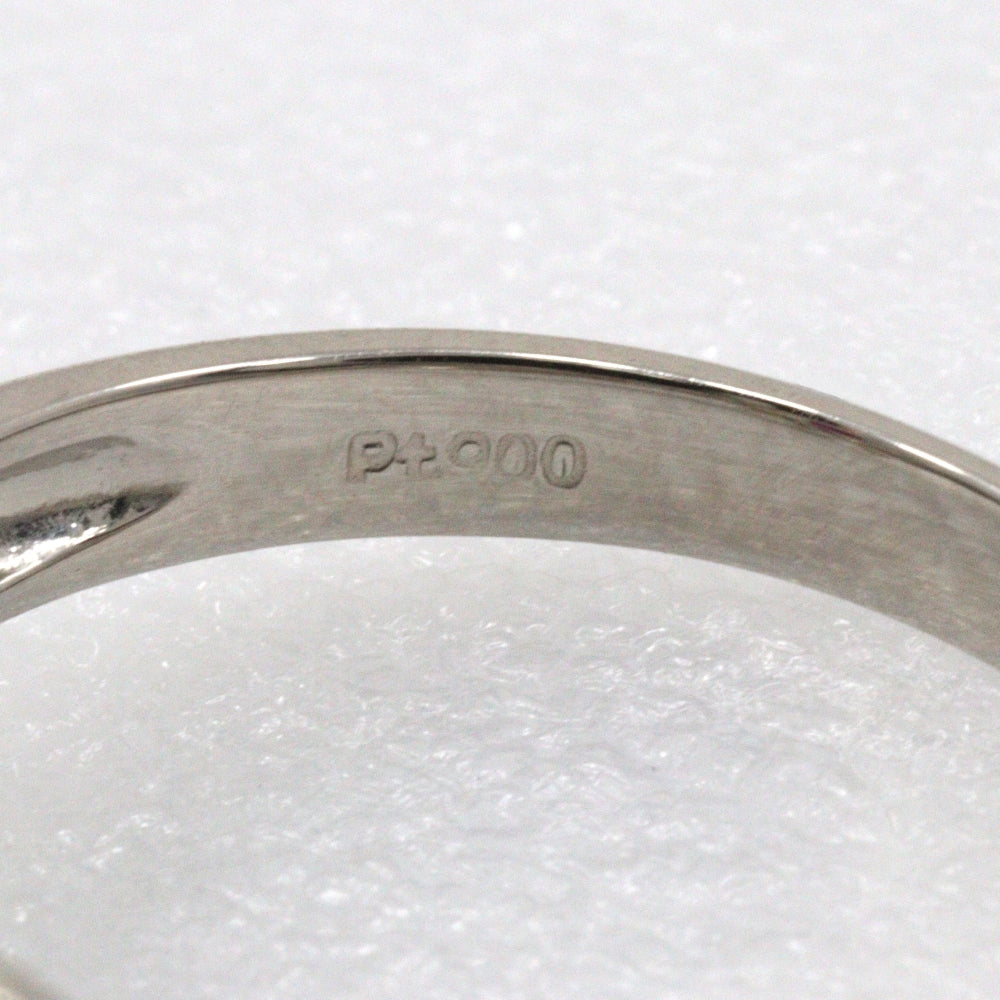 JEWELRY Ring Pt900Platinum, Ruby, Diamond Silver Women Used Authentic