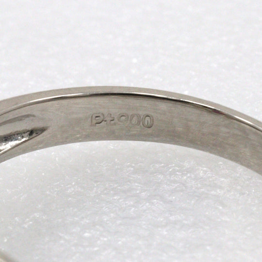 JEWELRY Ring Pt900Platinum, Ruby, Diamond Silver Women Used Authentic