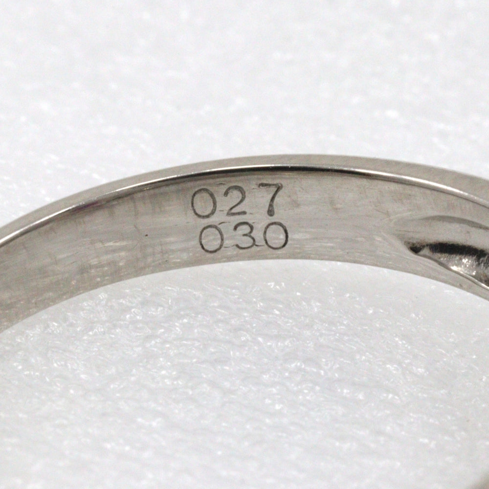 JEWELRY Ring Pt900Platinum, Ruby, Diamond Silver Women Used Authentic