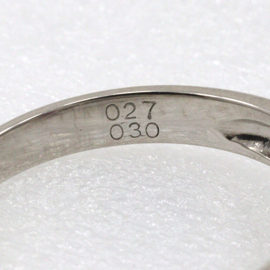 JEWELRY Ring Pt900Platinum, Ruby, Diamond Silver Women Used Authentic