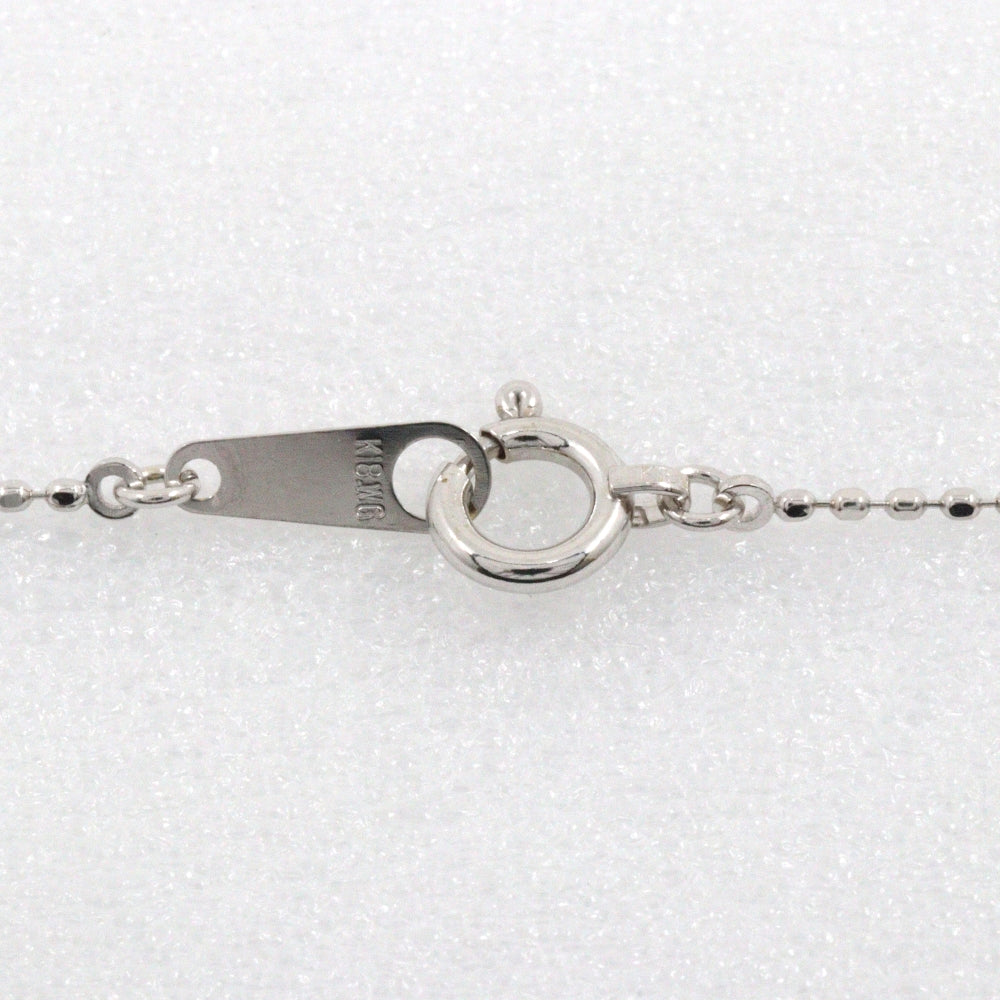 Georg Jensen Necklace 18k White Gold, Blue Topaz, Aquamarine Silver teardrop Women Used Authentic