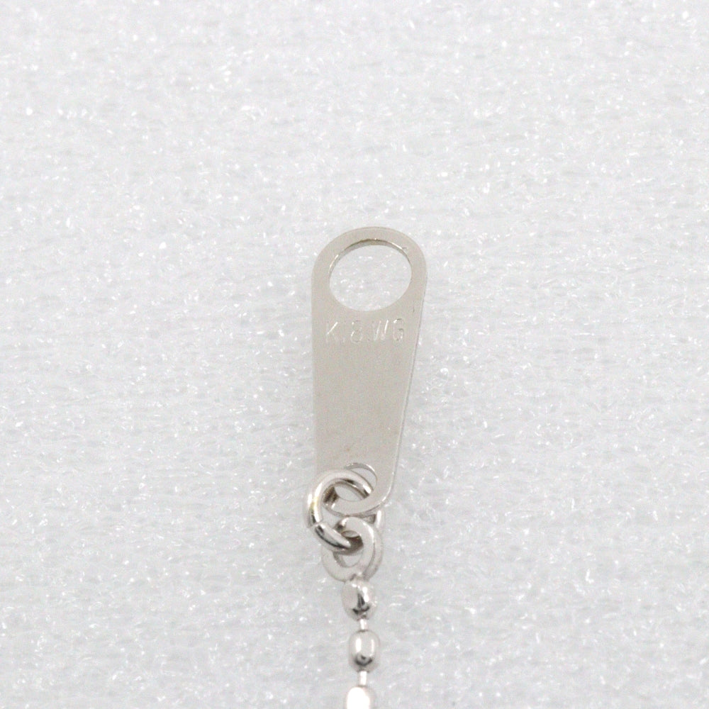 Georg Jensen Necklace 18k White Gold, Blue Topaz, Aquamarine Silver teardrop Women Used Authentic