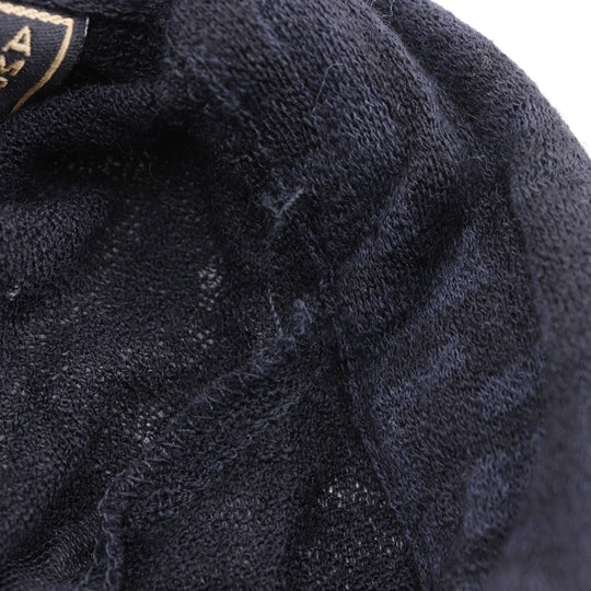 FENDI Long sleeve shirt wool black Zucca Women 40 Used Authentic