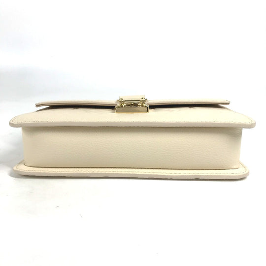 LOUIS VUITTON Shoulder Bag M82836 Monogram Ann Platt Leather beige Monogram Ann Platt Wallet on Chain Metis Women Used Authentic