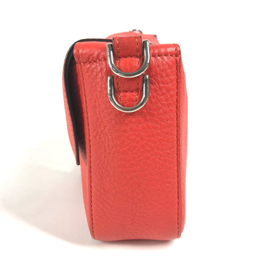 FENDI Shoulder Bag leather Red Mamma Bucket Celeria