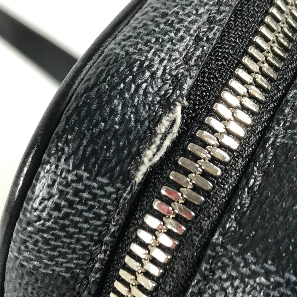 LOUIS VUITTON Shoulder Bag N40239 Graphite canvas black Damier Graphite Map Danube PM NM mens Used Authentic