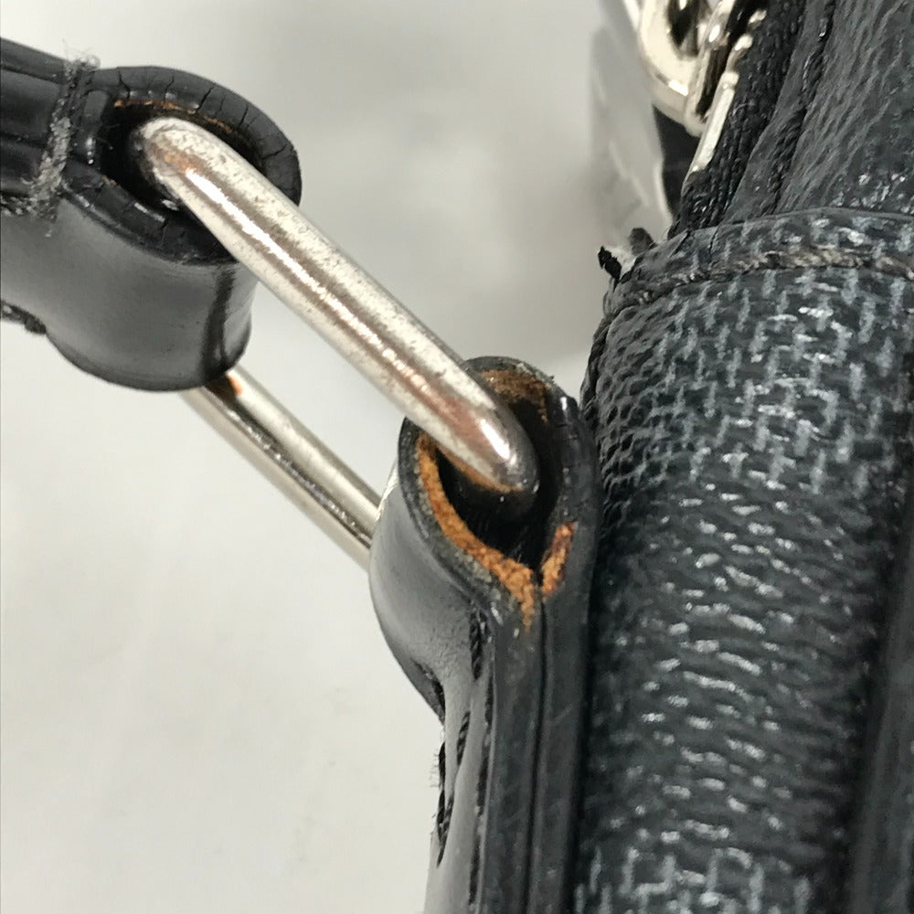LOUIS VUITTON Shoulder Bag N40239 Graphite canvas black Damier Graphite Map Danube PM NM mens Used Authentic
