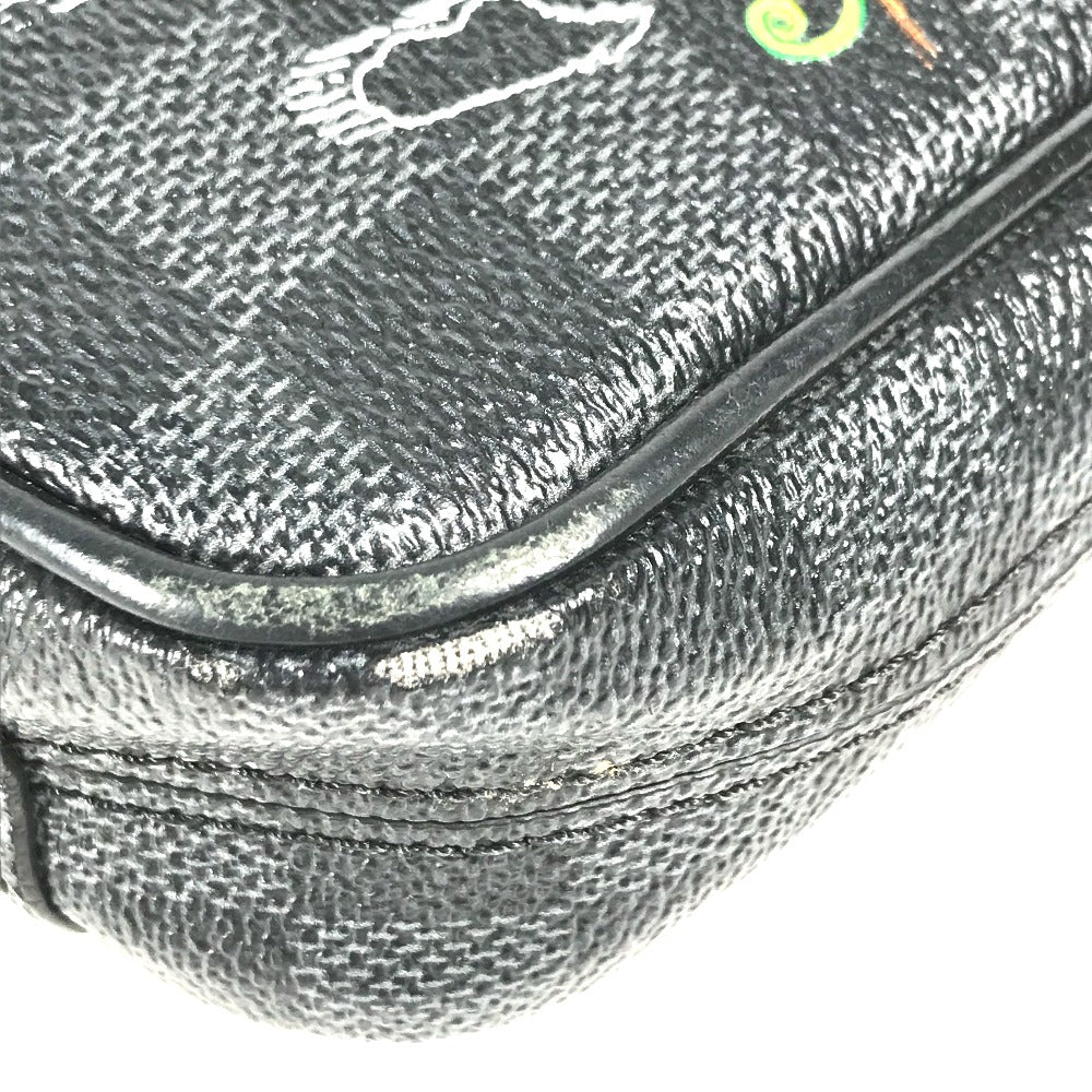 LOUIS VUITTON Shoulder Bag N40239 Graphite canvas black Damier Graphite Map Danube PM NM mens Used Authentic