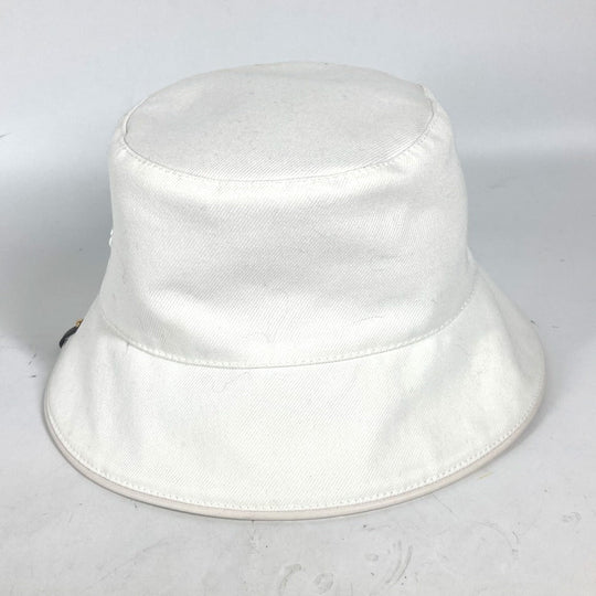 LOUIS VUITTON hat M7055S cotton white Chapeaux LV City Women Used Authentic