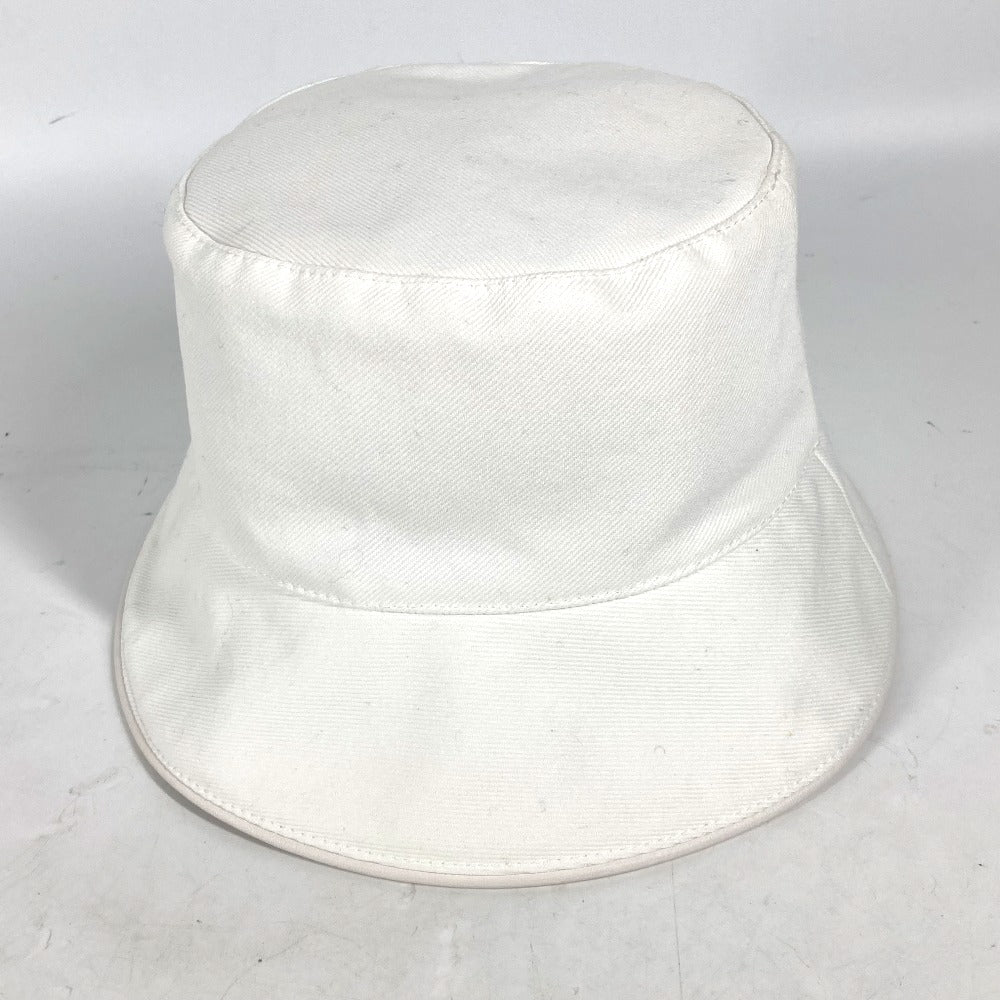 LOUIS VUITTON hat M7055S cotton white Chapeaux LV City Women Used Authentic