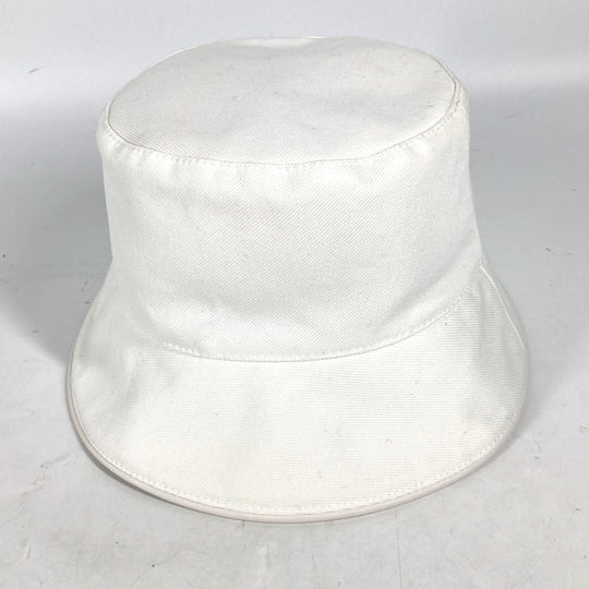 LOUIS VUITTON hat M7055S cotton white Chapeaux LV City Women Used Authentic