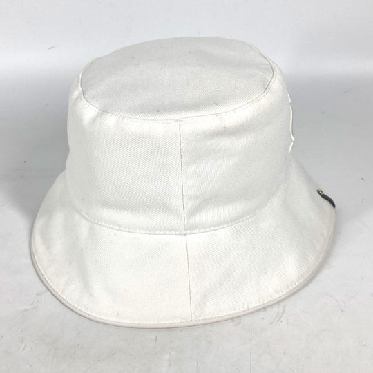 LOUIS VUITTON hat M7055S cotton white Chapeaux LV City Women Used Authentic