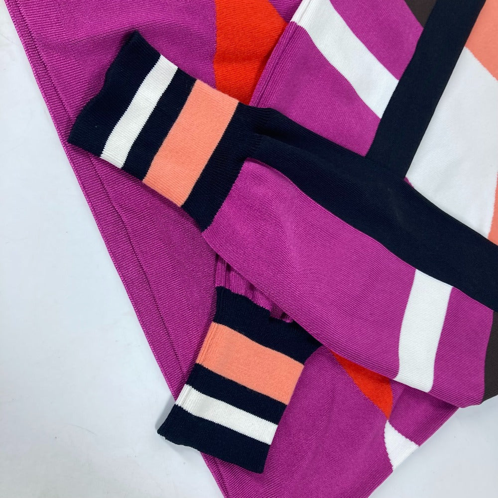 LOUIS VUITTON knit Rayon, Wool multicolor Overall handle Logo Tops Women M Used Authentic