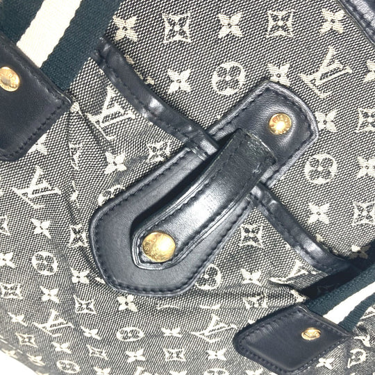 LOUIS VUITTON Handbag M92495 Monogram mini canvas black Monogram mini Hippo Marie Kate Women Used Authentic