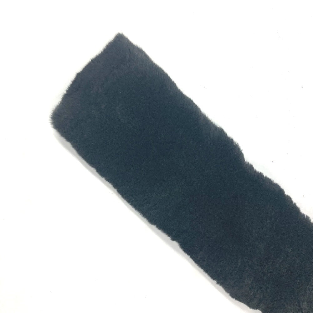 CHANEL Scarf , Lapin black Big Coco CC COCO Mark Women Used Authentic