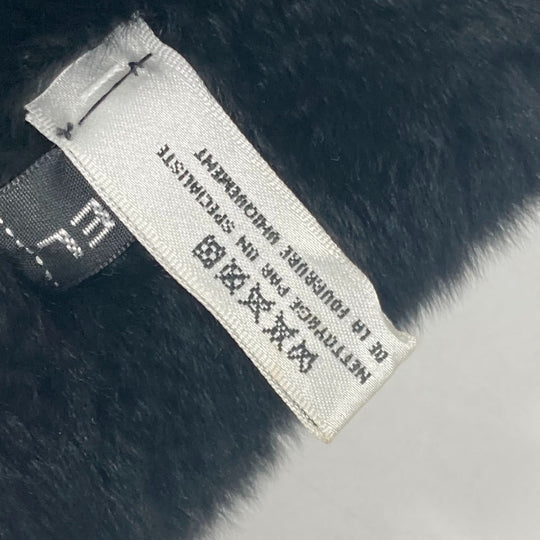 CHANEL Scarf , Lapin black Big Coco CC COCO Mark Women Used Authentic