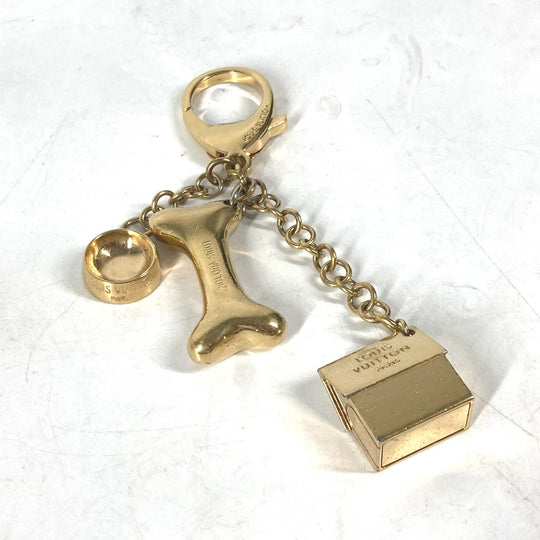 LOUIS VUITTON key ring M65177 metal gold Bijoux Sac Baxter Charm unisex(Unisex) Used Authentic