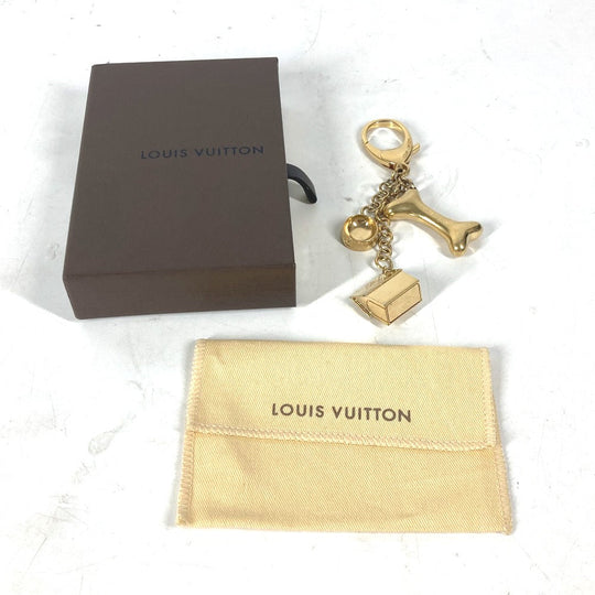 LOUIS VUITTON key ring M65177 metal gold Bijoux Sac Baxter Charm unisex(Unisex) Used Authentic